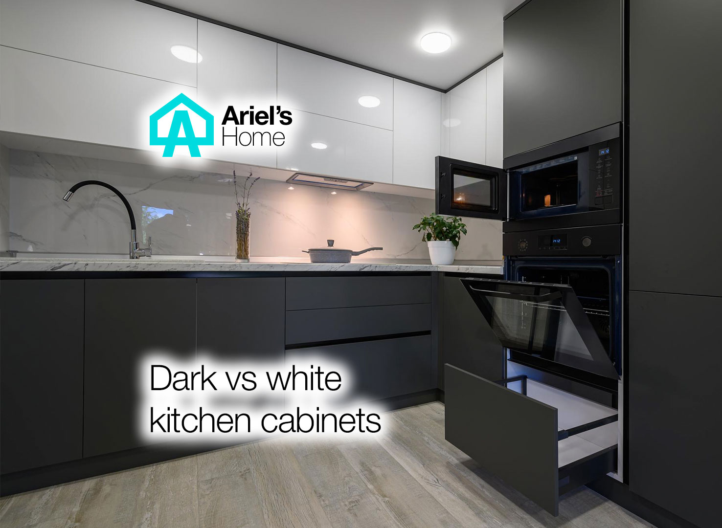 Dark kitchen cabinets vs white