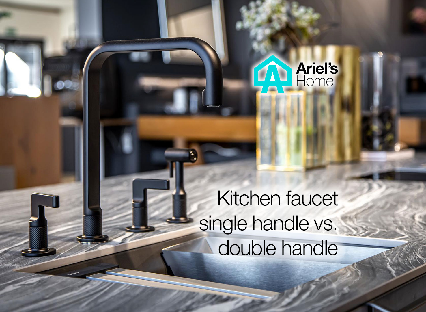 Kitchen faucet single handle vs double handle [2023] Ariel's Home