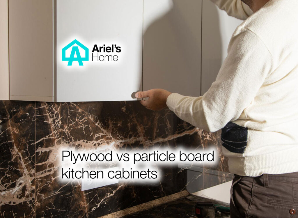 plywood vs particle board kitchen cabinets